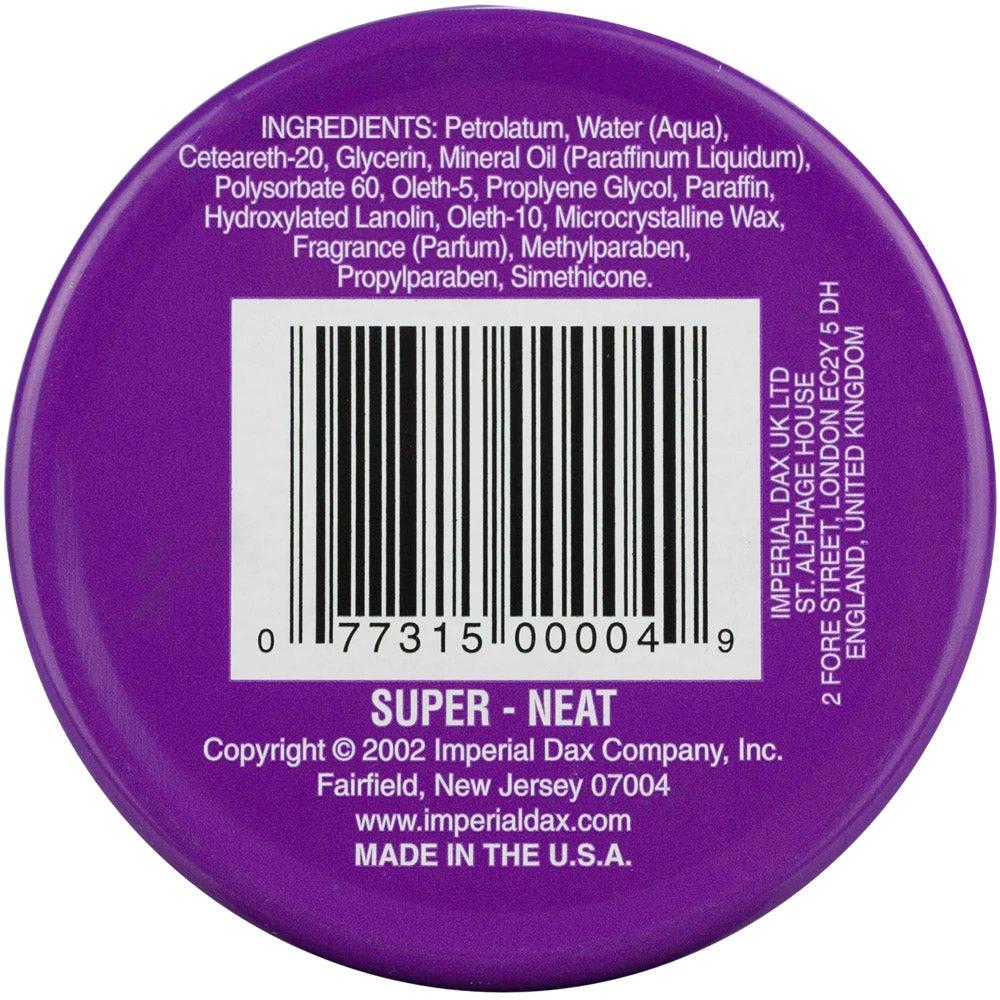 Dax Hair Wax 85g - Super Neat 4 Dax Hair Wax 85g - Super Neat - Image 2