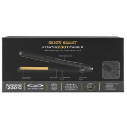 Silver Bullet Keratin 230 Gold Titanium Straightener -Hairdressing Products 900435 3 64777