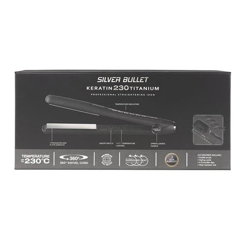 Silver Bullet Keratin 230 Titanium Straightener - 25mm 5 Silver Bullet Keratin 230 Titanium Straightener - 25mm - Image 3