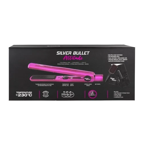 Silver Bullet Attitude Straightener - Hot Pink 5 Silver Bullet Attitude Straightener - Hot Pink - Image 3