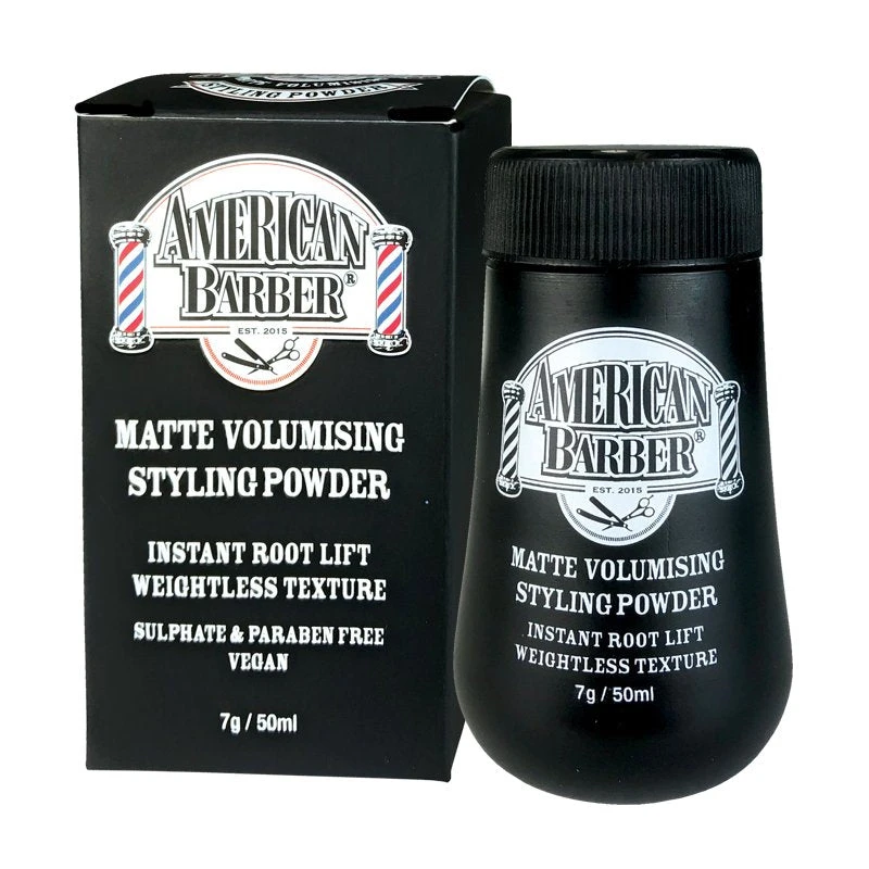 American Barber Matte Volumising Styling Powder 7g 3 American Barber Matte Volumising Styling Powder 7g