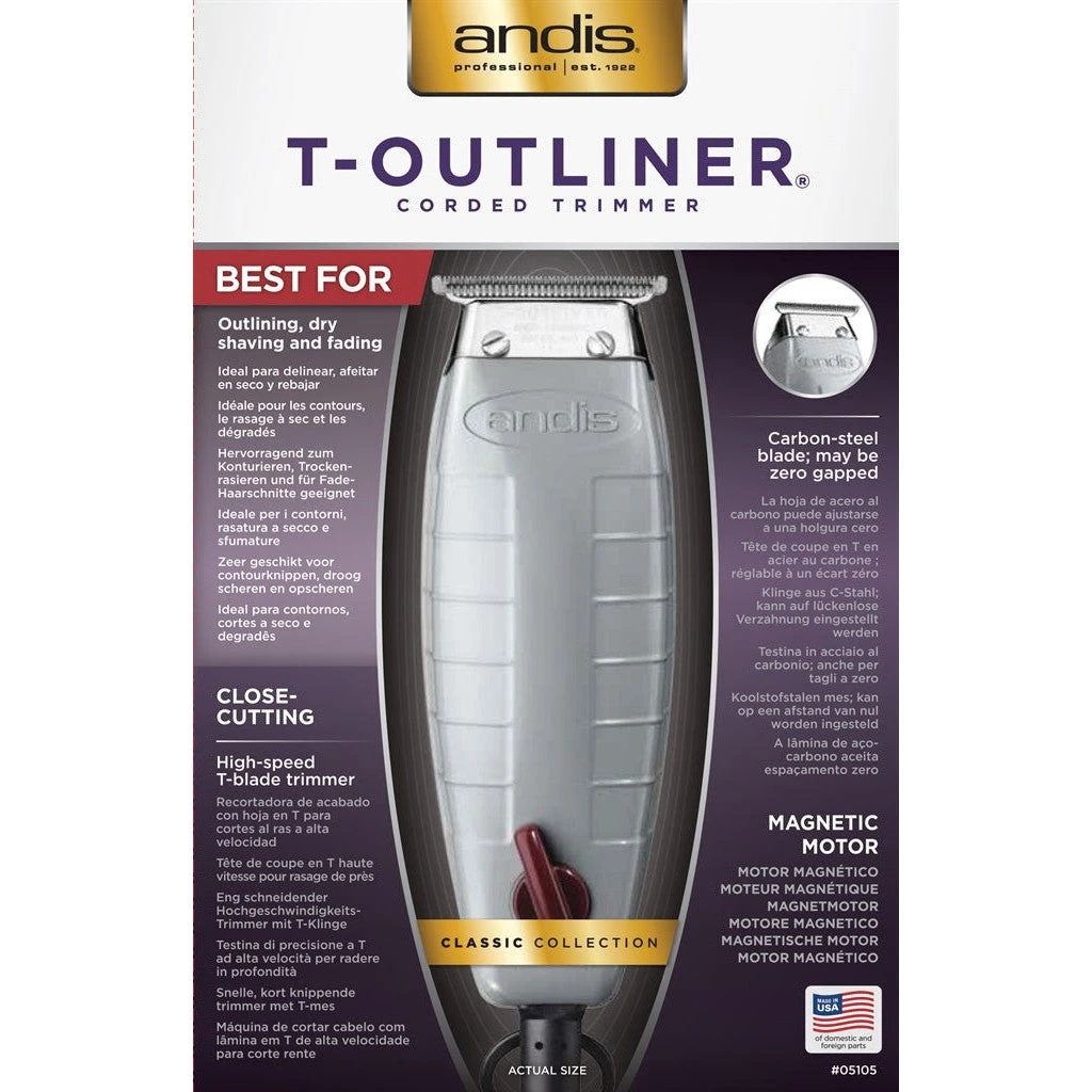 Andis T-outliner Pro Corded Trimmer 4 Andis T-outliner Pro Corded Trimmer - Image 2