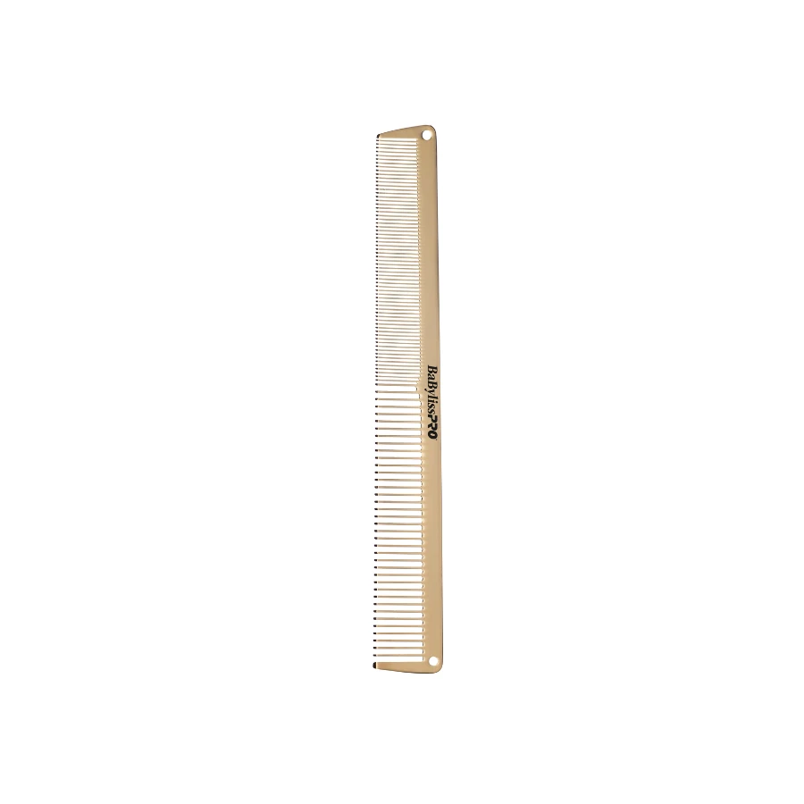 BaBylissPRO Barberology Metal Comb Set 2pc - Gold 5 BaBylissPRO Barberology Metal Comb Set 2pc - Gold - Image 3