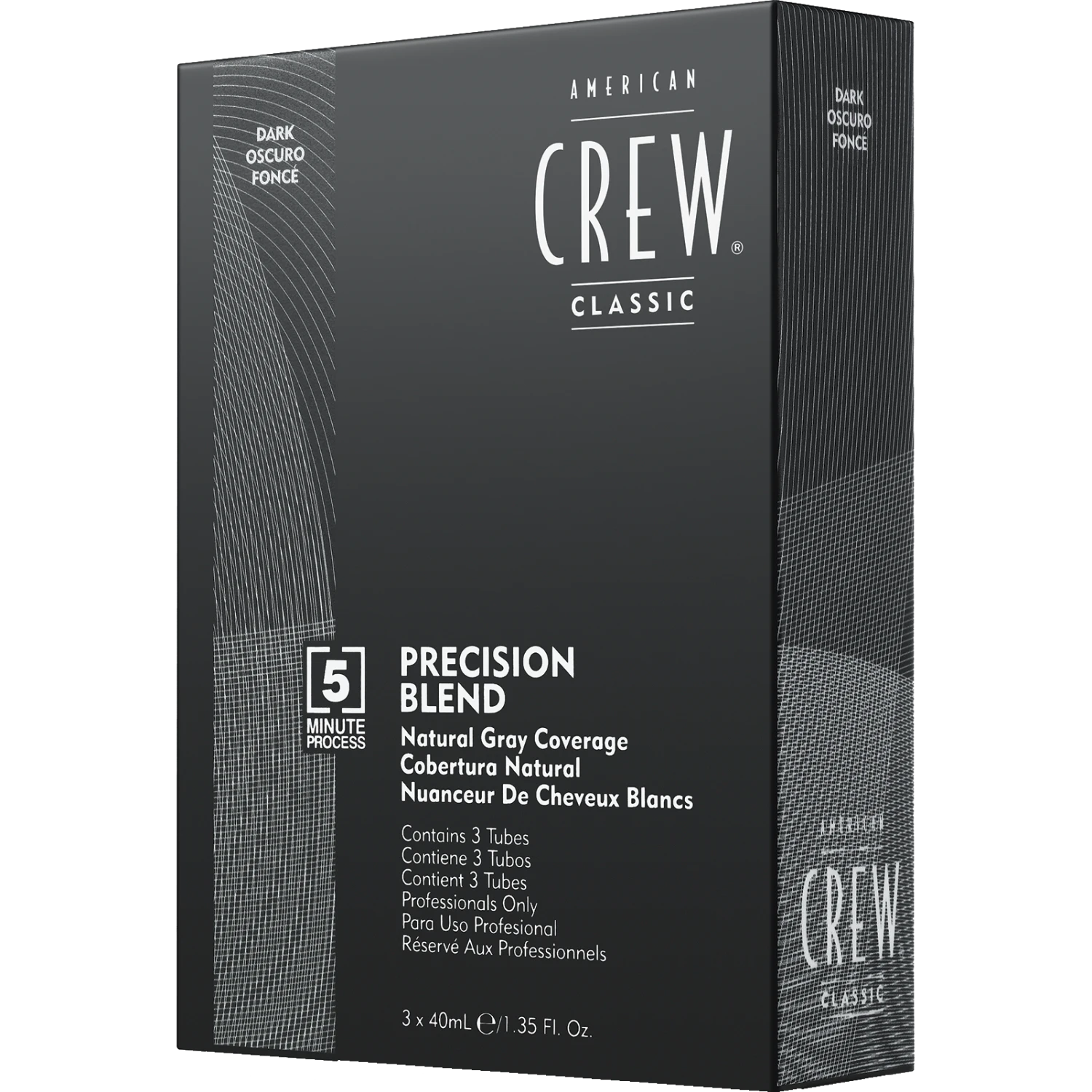 American Crew Precision Blend Hair Dye Dark Au 2-3 - 3x40ml 3 American Crew Precision Blend Hair Dye Dark Au 2-3 - 3x40ml