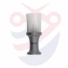 Termix Professional Neck Brush - Silver With White Bristles -Hairdressing Products FEATHER 47 08721