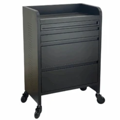 Fusion PLUS 4 Drawer Hairdressing Beauty Trolley - Black -Hairdressing Products Fusion PLUS 4 Drawer Hairdressing Beauty Trolley Black 290 9898 26840