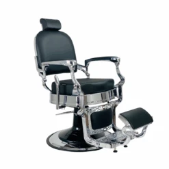 Havana Chrome Frame Black Upholstery