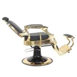 Havana Gold Barber Chair -Hairdressing Products Havana Gold Barber Chair Side Open 50787