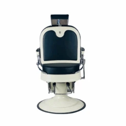 Havana White Frame Black Upholstery 8 Havana White Frame Black Upholstery -Hairdressing Products Havana White Frame Black Upholstery Back View 89464