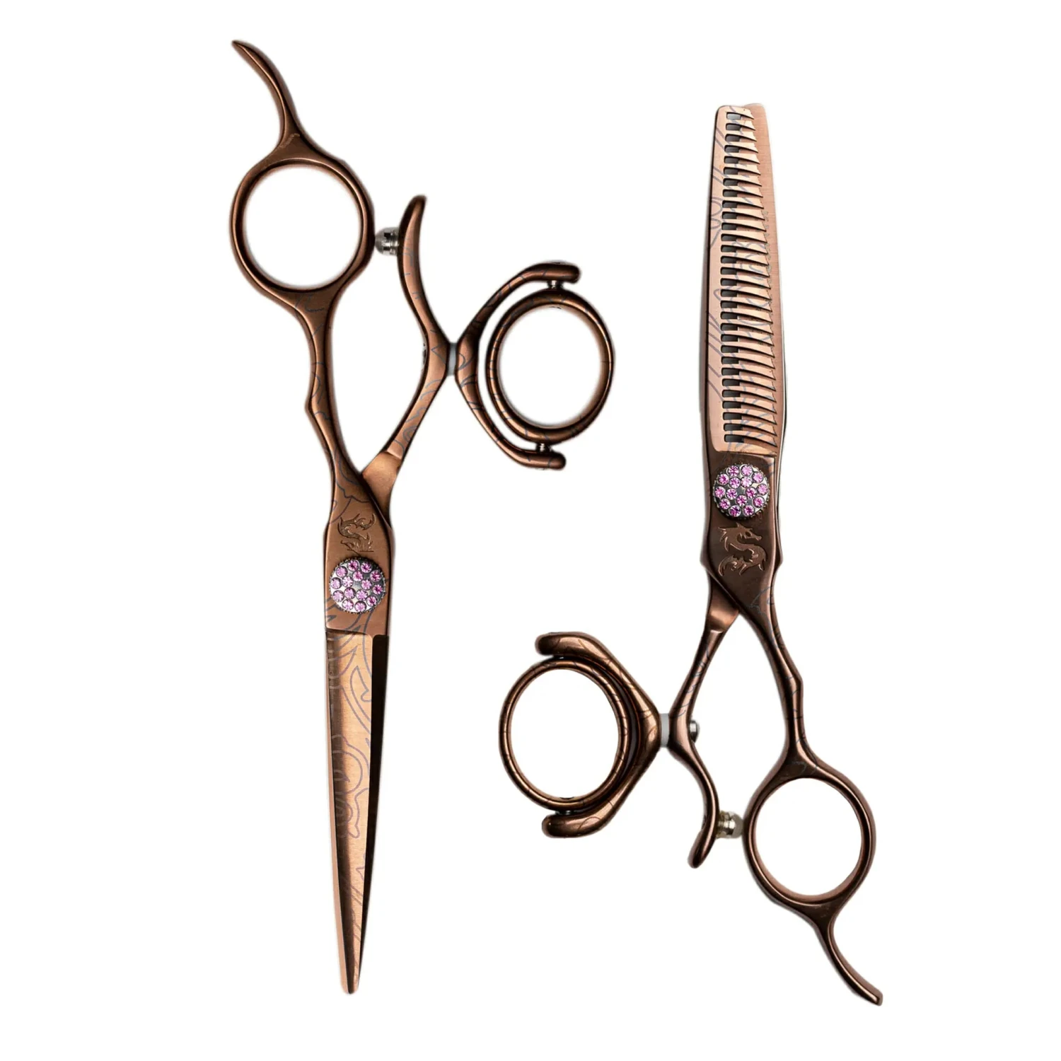 Kamisori Jewel III Double Swivel Professional Haircutting Shears Set 3 Kamisori Jewel III Double Swivel Professional Haircutting Shears Set