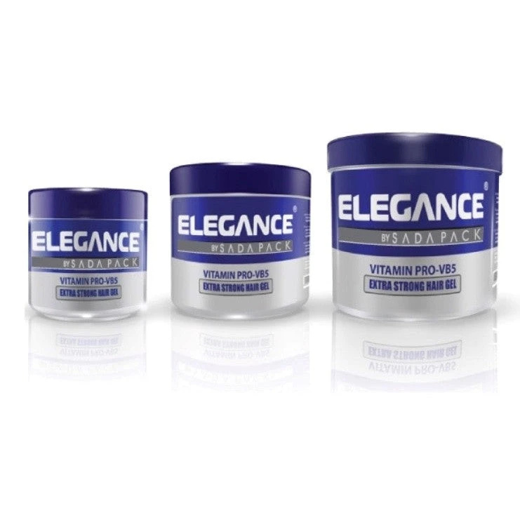 Elegance Vb5 Extra Strong Hair Gel - 250ml And 500ml And 1kg. 3 Elegance Vb5 Extra Strong Hair Gel - 250ml And 500ml And 1kg.