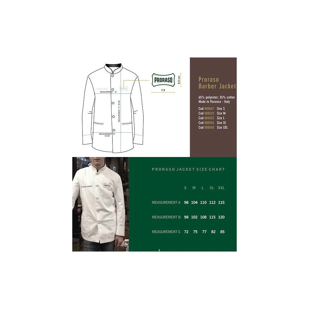 Proraso Barber Jacket M - Ref 400260 3 Proraso Barber Jacket M - Ref 400260